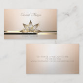 エレガントプロフェッショナルモダンルミノウスロータスブシン 名刺 (正面/裏面)