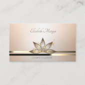エレガントプロフェッショナルモダンルミノウスロータスブシン 名刺 (正面)