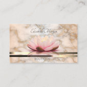 エレガントプロフェッショナルモダンルミノウスロータスマーブル 名刺 (正面)