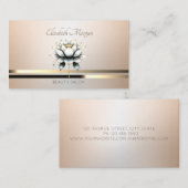 エレガントプロフェッショナルモダンルミノウスロータス 名刺 (正面/裏面)