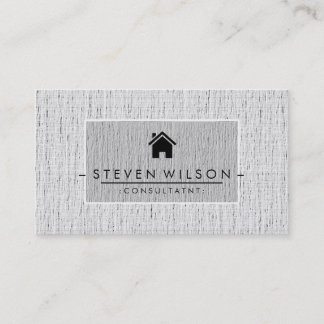 エレガントプロフェッショナルモダン実在エステートリネン 名刺