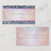 エレガントプロフェッショナルモダン、カラフルグリッター 名刺 (正面/裏面)