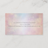 エレガントプロフェッショナルモダン、カラフルグリッター 名刺 (裏面)