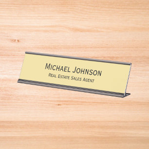 エレガントプロフェッショナルモダン Business Office Title デスクネームプレート