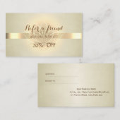 エレガントプロフェッショナルモダンLotus紹介カード 紹介カード (正面/裏面)