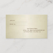 エレガントプロフェッショナルモダンLotus紹介カード 紹介カード (裏面)