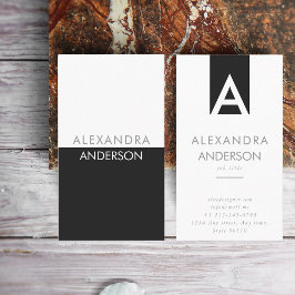 エレガントプロフェッショナルモノグラミニマルム 名刺