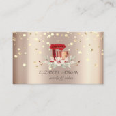 エレガントプロフェッショナルレッドミキサフローラ 名刺 (正面)