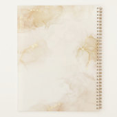 エレガントプロフェッショナルロゴ金ゴールドベージュ |ビジネス プランナー手帳 (裏面)