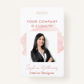 エレガントプロフェッショナル事業用水彩署名 バッジ (正面)