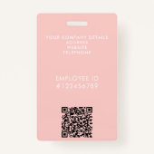 エレガントプロフェッショナル事業用水彩署名 バッジ (裏面)