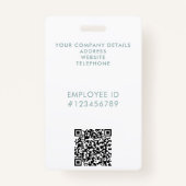 エレガントプロフェッショナル事業用水彩署名 バッジ (裏面)