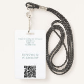 エレガントプロフェッショナル事業用水彩署名 バッジ (裏面ランヤード)