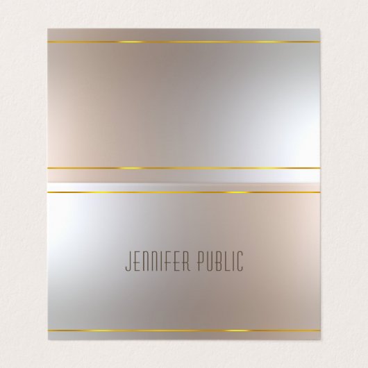 エレガントプロフェッショナル優れたモダンテンプレート 名刺 (外部フラット)