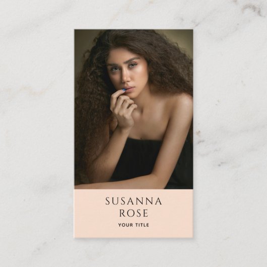 エレガントプロフェッショナル写モダン真 名刺 (正面)