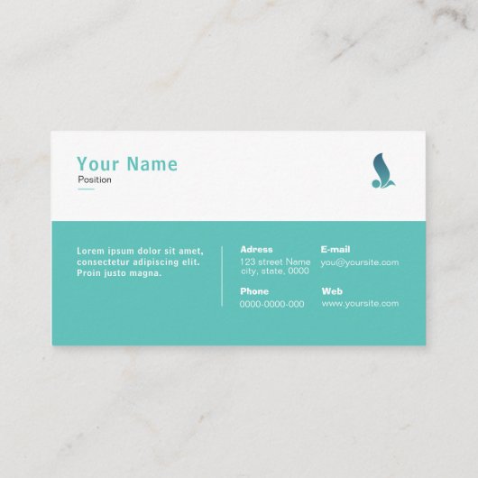 エレガントプロフェッショナル名刺 名刺 (裏面)