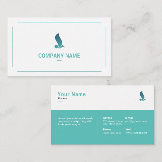 エレガントプロフェッショナル名刺 名刺 (正面/裏面)