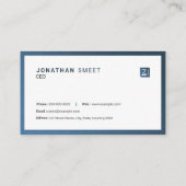 エレガントプロフェッショナル名刺 名刺 (裏面)