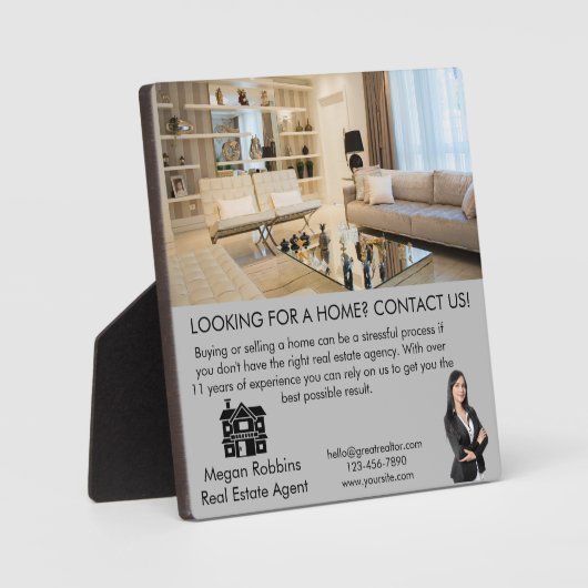 エレガントプロフェッショナル実在マーケティングQRコード フォトプラーク (正面)