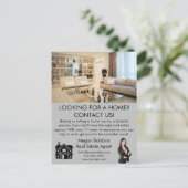 エレガントプロフェッショナル実在マーケティングQRコード ポストカード (スタンド正面)