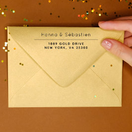 エレガントプロフェッショナル差出人住所自己インク セルフインキングスタンプ