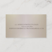 エレガントプロフェッショナル幾何モダン、フレーム 名刺 (裏面)