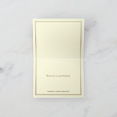 エレガントプロフェッショナル折り畳みサンキューカード サンキューカード (内部)