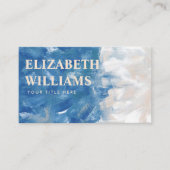 エレガントプロフェッショナル抽象芸術海 名刺 (正面)
