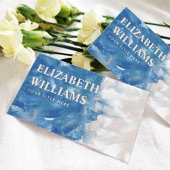 エレガントプロフェッショナル抽象芸術海 名刺