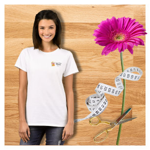 エレガントプロフェッショナル水彩フローラピンク黄色 Tシャツ