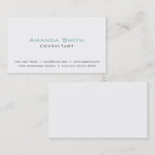 エレガントプロフェッショナル白質素顔メイクアップアーティスト 名刺 (正面/裏面)