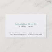 エレガントプロフェッショナル白質素顔メイクアップアーティスト 名刺 (正面)