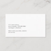 エレガントプロフェッショナル筆記体 名刺 (裏面)