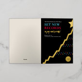 エレガントプロフェッショナル線グラフ 箔シーズンカード (外側レイダウン)