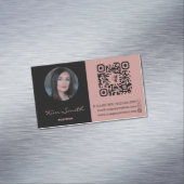 エレガントプロフェッショナル美容師QRコード マグネット名刺 (インサイチュ)