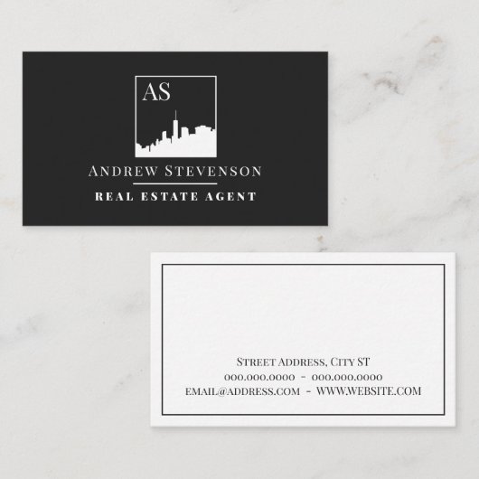 エレガントプロフェッショナル街の天窓  名刺 (正面/裏面)