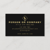 エレガントプロフェッショナル造園場気に 名刺 (裏面)