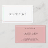 エレガントプロフェッショナル頭が切れるモダンデザイントレンディー 名刺 (正面/裏面)