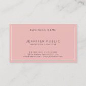 エレガントプロフェッショナル頭が切れるモダンデザイントレンディー 名刺 (裏面)