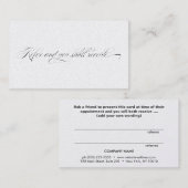 エレガントプロフェッショナル顧客紹介カード 紹介カード (正面/裏面)