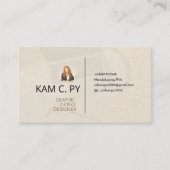 エレガントプロフェッショナル・グラフィック・ロゴ・デザイナ 名刺 (正面)