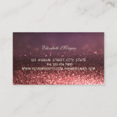 エレガントプロフェッショナル、グリッター《写真》ぼけ味、ウィスク、料理 名刺 (裏面)