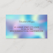 エレガントプロフェッショナル，ホログラフィック，ドーナツ，ベーカリー 名刺 (裏面)