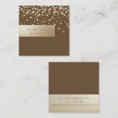 エレガントプロフェッショナル,,モダン紙吹雪 スクエア名刺 (正面/裏面)