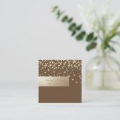 エレガントプロフェッショナル,,モダン紙吹雪 スクエア名刺 (スタンド正面)