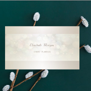 エレガントプロフェッショナル　モダン　ぼやけ　シンプル 名刺