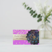 エレガントプロフェッショナル,モダン,紙吹雪,曼荼羅 名刺 (スタンド正面)