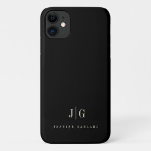 エレガントプロフェッショナル・モノグラム・ミニマリスト iPhone 11 ケース