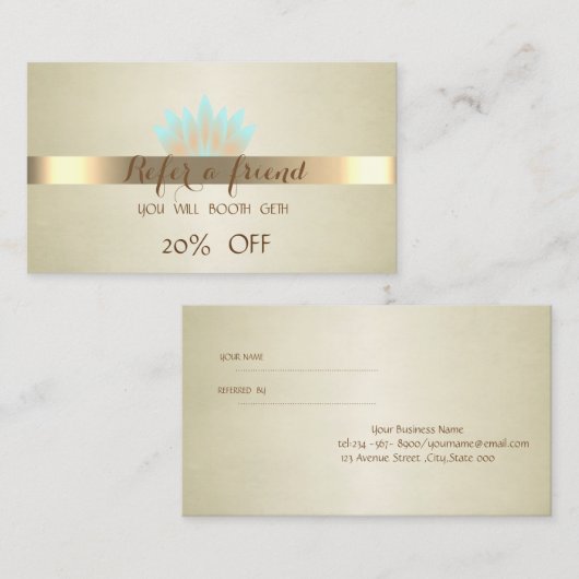 エレガントプロフェッショナル、Lotus紹介カード 紹介カード (正面/裏面)