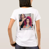 エレガントヘアサロンカスタムネーム Tシャツ (裏面)